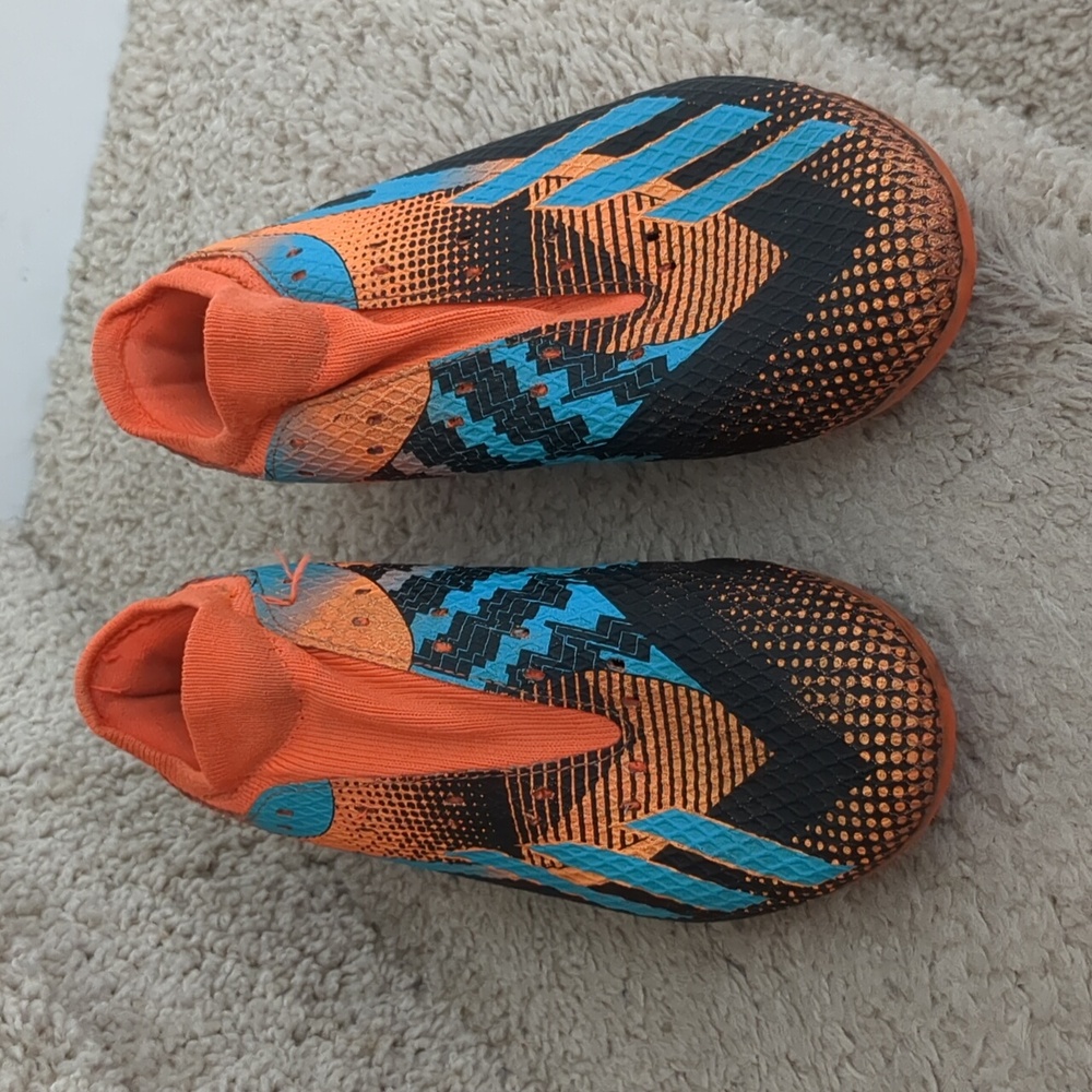 Adidas Messi Soccer Cleats - Orange, Black and Blue - Sz 6.5 US Men